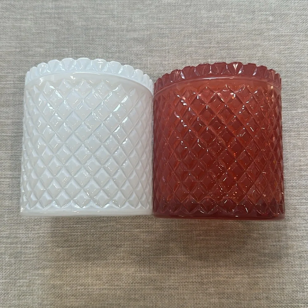 ❤️🤍 Set of Two Vintage Style Glass Bathroom Organizers
